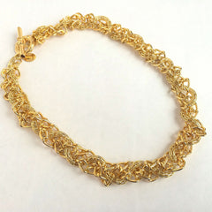 Braided Gold Chains Necklace