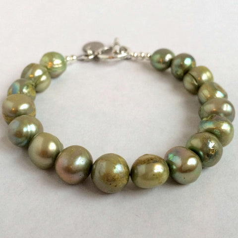 Large Natural Pearls Clasp Bracelet